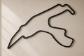 Sculpture murale en acier du circuit de Spa-Francorchamps, Belgique — Pitlane Studio